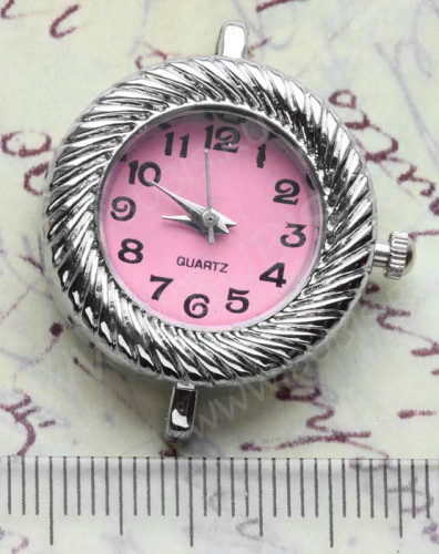 Заготовка для часов 172 31*27*8,5мм цвет платины+розовый (часы)