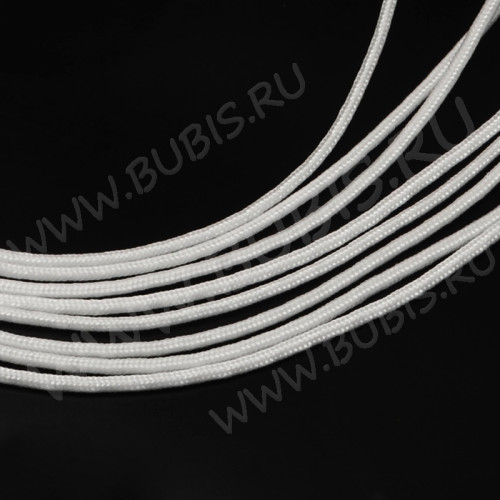 Шнур Паракорд 02 2мм белый (полиэстер+спандекс) (1м)