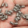 Купить Концевик 075 пружинка 10*4,2мм (для шнура 2-2,5мм) цвет платины (Iron) (10шт.) с доставкой по России