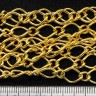 Купить Цепочка I005 ДЛЯ БРАСЛЕТОВ звено 11*7мм и 6*5мм золотистая (Iron) (50см) с доставкой по России