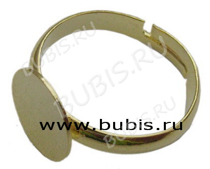 Основа (заготовка) для кольца 010 17мм с платформой 10мм античная бронза (Brass)