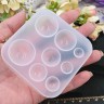 Молд 149 для эпоксидной смолы 83*80*15мм Кабошоны Полусферы 10-28мм (силикон) Купить Молд 149 для эпоксидной смолы 83*80*15мм Кабошоны Полусферы 10-28мм (силикон) с доставкой по России
