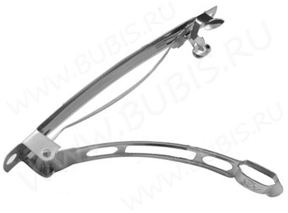 (СКИДКИ!!!) Основа (заготовка) для заколки №13 автомат средняя 58*8*7мм никель (Iron) (10шт.)