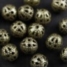 Купить Бусина ажурная 01 "Шарик" 6мм античная бронза (Iron) (20шт.) с доставкой по России