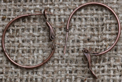 Швензы-кольца №02 25мм античная медь (Iron) (1пара)