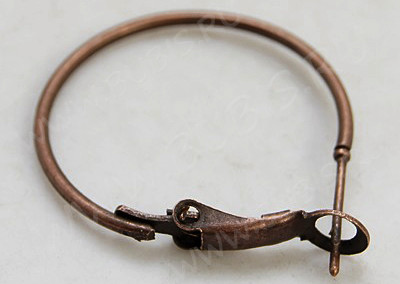 Швензы-кольца №02 25мм античная медь (Iron) (1пара)