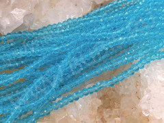 Бусина кристалл гранёный абакус 2,5*2,5*1,5мм небесно-голубой прозрачный (имитация Сваровски) (НИТЬ)