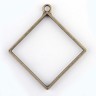 Купить Подвеска Рамка 06 Ромб 48*44*3,6мм античная бронза (литьё) с доставкой по России