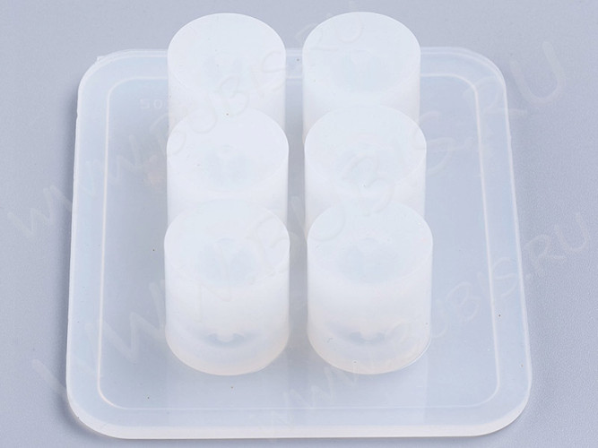 Молд 104 для эпоксидной смолы бусина вытянутый Эллипсоид 18*16мм (силикон)