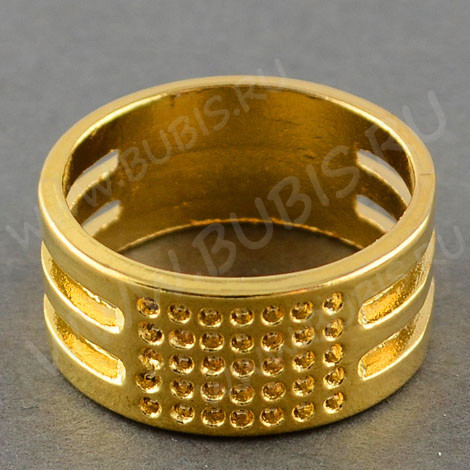 Инструмент Кольцо Приспособление для открывания разжимания колечек 03 20*20*8,5мм золотистое (сплав) (инструменты для бижутерии)