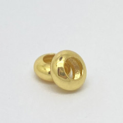 Рондели 102 Бусины колечки 8*8*4мм золотистые (LUX Китай) (Brass)