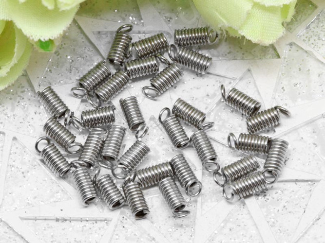 Концевик 025 пружинка 8*3*3мм цвет платины (Iron) (20шт)