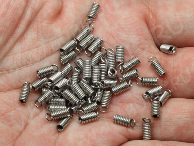 Концевик 025 пружинка 8*3*3мм цвет платины (Iron) (20шт)