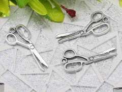 Подвеска Ножницы 08 3D 30*13,5*1,8мм античное серебро (литьё)