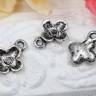 Подвеска Цветочек 22 3D 13*10*2,5мм античное серебро (литьё) Купить Подвеска Цветочек 22 3D 13*10*2,5мм античное серебро (литьё) с доставкой по России
