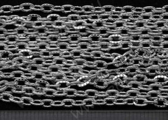 Цепочка I028 с узором звено 4*3мм цвет платины (Iron) (50см)