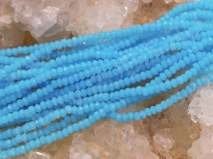 Бусина кристалл гранёный абакус 2,5*2,5*1,5мм голубой полупрозрачный (имитация Сваровски) (НИТЬ)