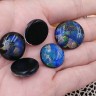 Кабошон Фьюзинг 048 Круглый 15-21мм Дихроик на черном Синий-розовый-зеленый Узор круг HAM Купить Кабошон Фьюзинг 048 Круглый 15-21мм Дихроик на черном Синий-розовый-зеленый Узор круг HAM с доставкой по России