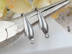 Швензы-крючки №094 вытянутая капля 20*4,5*0,8мм цвет платины (Хирургическая сталь) (1 пара)