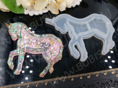 Молд 180 для эпоксидной смолы 88*70*7мм Шейкер/рамка Единорог (силикон)