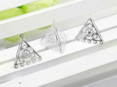 167 Коннектор 3D 35*18*0,4мм(18*14,5*14мм) серебристый (Brass)