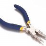 Купить Круглогубцы 23 СТУПЕНЧАТЫЕ (6 размеров) 125мм с синими ручками (инструменты для бижутерии) с доставкой по России