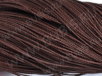 Вощёный нейлоновый п/э шнур "канатик" 3мм коричневый (1м)