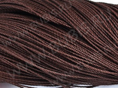 Вощёный нейлоновый п/э шнур "канатик" 3мм коричневый (1м)