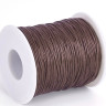 Купить Вощёный х/б шнур 1мм коричневый на катушке (ок.90м) с доставкой по России