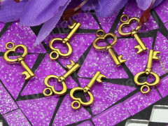 Подвеска Ключик 15 3D 15,5*8,5*2,5мм античное золото (литьё)