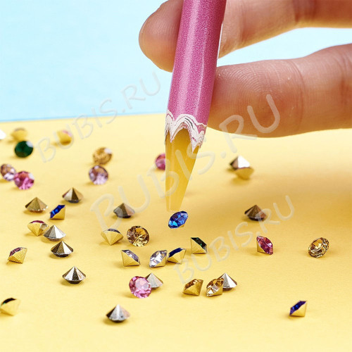 Карандаш для страз 02 восковой 21,6*0,7*0,7см разноцветный (инструменты для бижутерии)