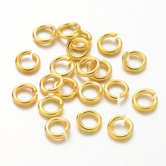 Колечки обычные толстые 5*1мм золотистые (Brass) (100шт)