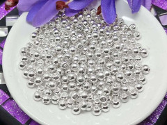 Бусина 100 простая 4*4*3,5мм серебристая (литьё) (10шт.)
