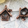 Подвеска Скворечник 01 3D с птичкой 15*12,5*3,5мм античная медь (литьё) Купить Подвеска Скворечник 01 3D с птичкой 15*12,5*3,5мм античная медь (литьё) с доставкой по России