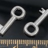 Купить Подвеска Ключик 22 3D простой 20*8*2,2мм цвет платины (литьё) с доставкой по России