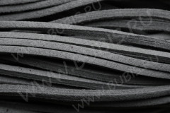 Замшевый шнур 02 плоский 2,5*1,4мм серый (1м)