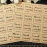 Этикетка 02 наклейка Hand Made лист 110*110мм (каждая наклейка 2,5*2,5см) св.коричневые (крафт бумага) (упаковка и хранение) Купить Этикетка 02 наклейка Hand Made лист 110*110мм (каждая наклейка 2,5*2,5см) св.коричневые (крафт бумага) (упаковка и хранение) с доставкой по России
