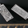 Купить Подвеска Прямоугольник с сеттингом с узором 29*11*1,8мм античное серебро (литьё) с доставкой по России