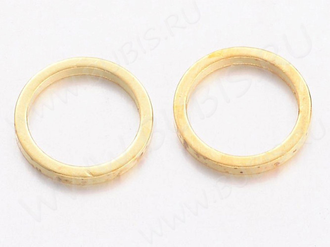 Декоративный элемент 017 Круг рамка контур коннеткор 8*8*0,9мм золотистый (Brass) (20шт.)