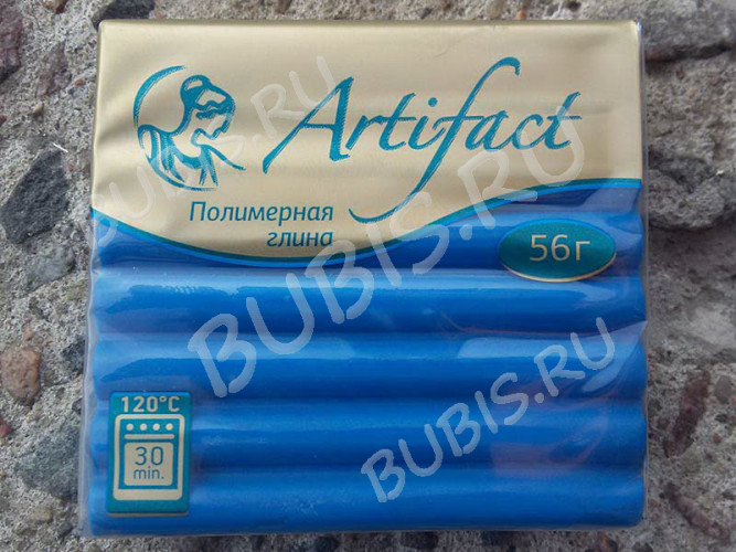 Полимерная глина Артефакт 161 синий классический 56г.