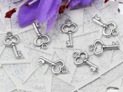 Подвеска Ключик 15 3D 15,5*8,5*2,5мм античное серебро (литьё)