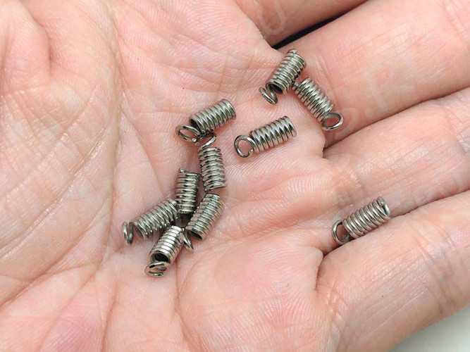 Концевик 027 пружинка 9*3,5*3,5мм цвет платины (Iron) (20шт)