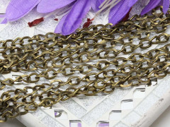 Цепочка I085 закрученная звено 6,5*4,5мм античная бронза (Iron) (50см)