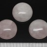 Купить Кабошон каменный 077 Круг 18*18*6мм Розовый кварц (камни) с доставкой по России