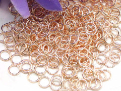 Колечки обычные 7*1мм св.розовое золото (Iron) (20шт.)