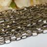 Купить Цепочка I042 с простым плетением звено 6,5*4мм античная бронза (Iron) (50см) с доставкой по России