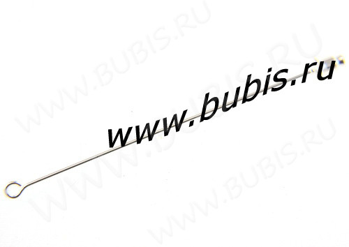Основа (заготовка) для броши №19 булавка шляпная с петлёй 60*0,9мм серебристая (Brass)