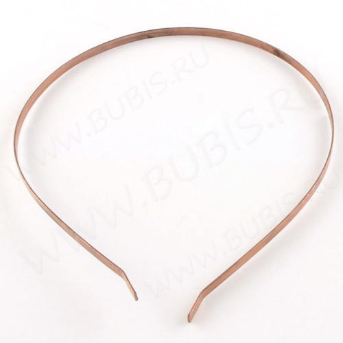 Ободок для волос основа 135*5мм светлая медь (заготовка)