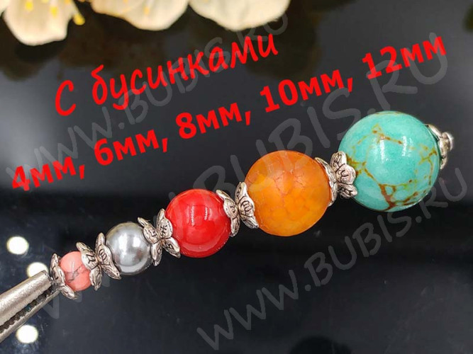 259 Шапочка маленькая с символами 6*6*1,8мм чёрный никель (литьё) (20шт)