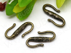152 Тоггл-крючок S-образный 22,5*12*3,5мм античная бронза (литьё)